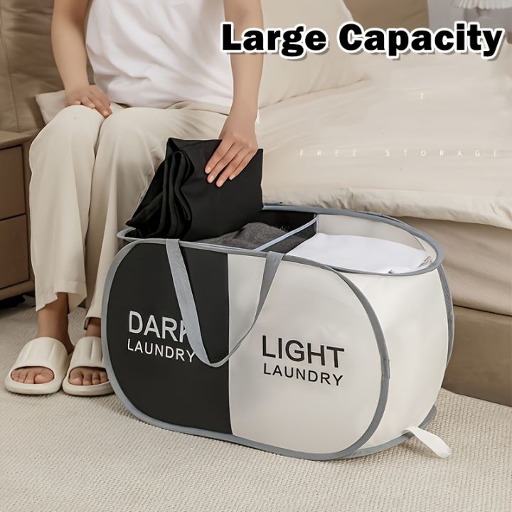 1pc%20Folding%20Classified%20Laundry%20Basket%20Breathable%20Separated%20Dirty%20clothes%20Storage%20Basket%20with%20Handle%20Large%20Capacity%20Laundry%20Bag%20-%20Image%203