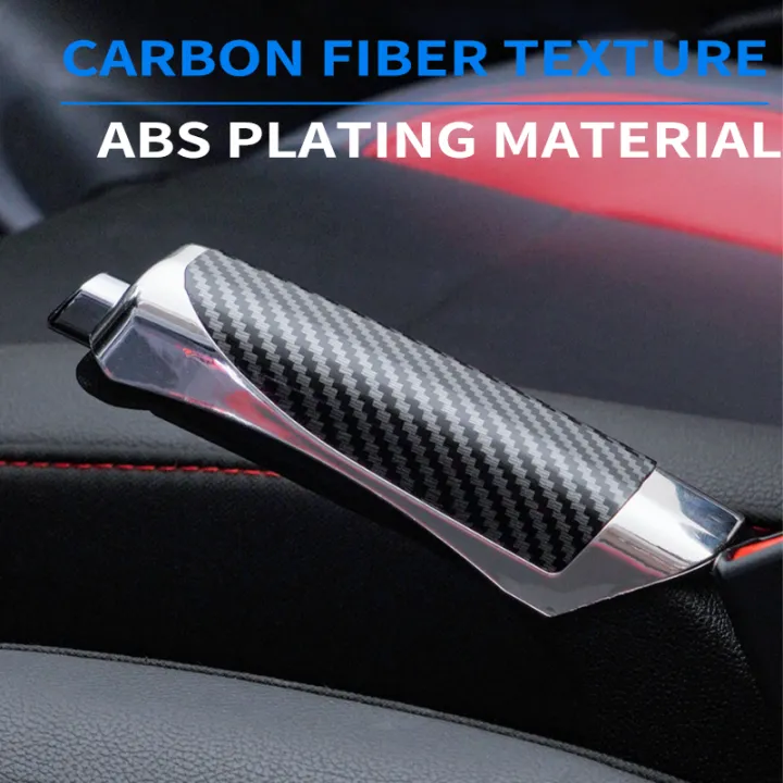 SEAMETAL%20Car%20Hand%20Brake%20Cover%20Handbrake%20Grips%20Protection%20Cover%20Carbon%20Fiber%20Parking%20Brake%20Decoration%20Shell%20Interior%20Accessories%20-%20Image%205