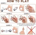 3PCS Magnetic Ring Fidget Toys Set ADHD Anxiety Magnetic Finger Spinner Pack for Teens Adults and Kids Magnet Stress Relief Toy. 