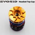 EVOSID MTB Bicycle Headset Top Cap 1-1/8 Road Bike Stem Cover Aluminium Alloy Ultralight Headset Cover With Screw For 28.6m Fork.