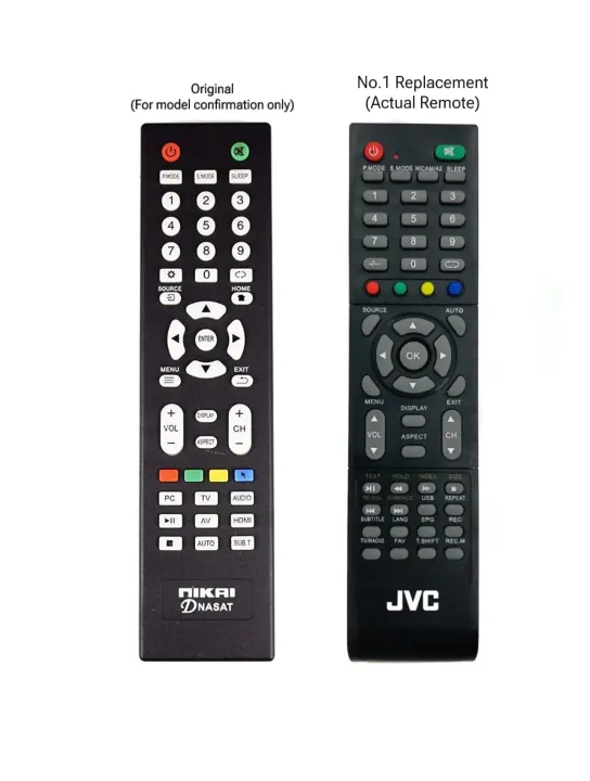 JVC LED TV Remote Controller