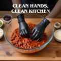 Black Vinyl Gloves Disposable Powder-Free & Latex-Free ( 2–100 Pieces ) - Vinyl Gloves for Versatile Use: Medical, Food Handling, Cleaning, Lab Work, DIY Projects, Gardening, Pet Grooming, Painting, PVC (polyvinyl chloride) X-Large ( Extra Large ). 