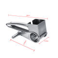 Multifunctional Kitchen Craft Rotary Stainless Steel Cheese Grater 1 Drums Slice Shred Tool. 