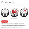1pc Visual Timer Mechanical Countdown Timers Kitchen Classroom Baking Clock For Teaching Meeting Cookin Working. 