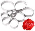 Rose Petal Gum Paste Fondant Metal Cutter &  Flower Mold. 