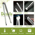 Grill Tongs Stainless Steel Steak Clip Pancake Barbecue Spatula Clip BBQ Tong Frying Fish Spatula Clip Bread Household Non-Slip.