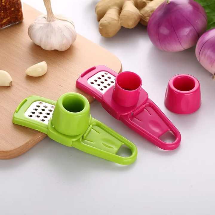 Garlic Ginger Grinding Tools Kitchen Garlic Grater Fruits Vegetable Hand Press Grinding Crusher Chopper Kitchen Gadget