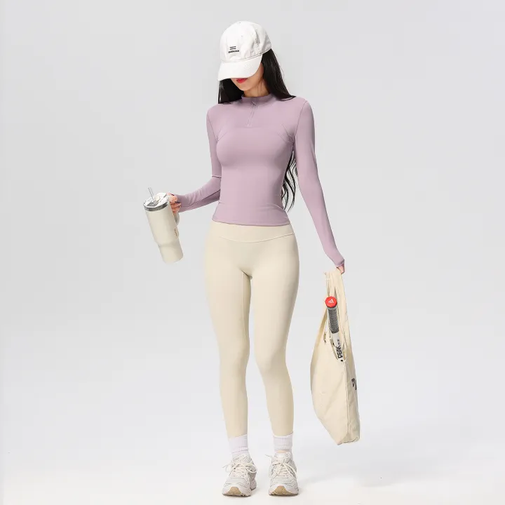 Women's%20Long%20Sleeve%20Yoga%20Training%20T-Shirt%20Horse%20Riding%20Sports%20Fitness%20Active%20Wear%20Top%20Comfortable%20Breathable%20Workout%20Shirt%20-%20Image%205