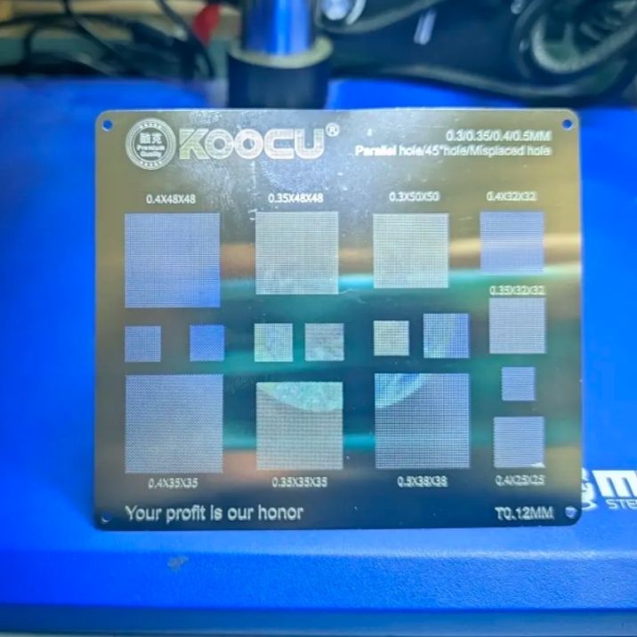 Kocu%20multiple%20objective%20BGA%20Rebeling%20Stencil%200.3/0.35/0.4/Parallel/45%20degree%20hole%200.5mm%20direct%20heat%20template%20Solder%20Rework%20Net%20-%20Image%206