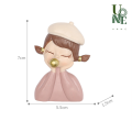 Uonehome ready to ship♥H044 modern minimalist 3D Little Loli girl Swiss fire cartoon character home decor wall decal home decor plug. 