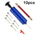 10Pcs Portable Mini Hand Air Pump Set - Inflator Kit with Needle for Soccer Basketball Volleyball. 