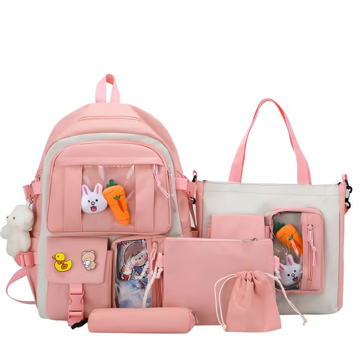 Korein style 4 piece bag for Girls school and collage bags for girls