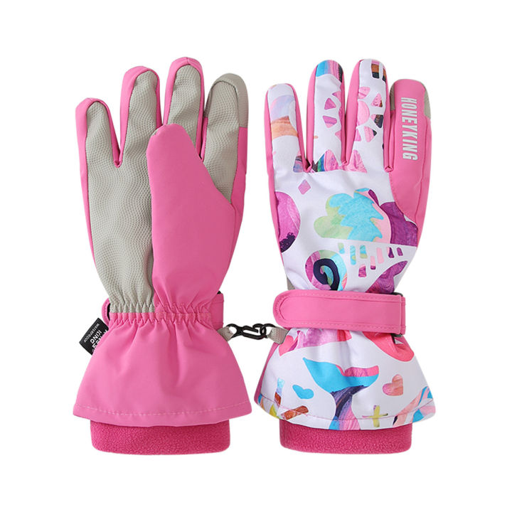 HONEYKING%20Kids%20Winter%20Ski%20Gloves%20Waterproof%20Warm%20Padded%20Mitten%20For%20Girls%20Boys%20Outdoor%20Skiing%20Cycling%20Windproof%20Snowboard%20Gloves%20-%20Image%202