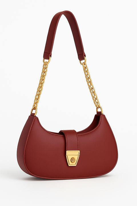 Trendy%20Faux%20Leather%20Crescent%20Bag%20%E2%80%93%20Gold%20Chain%20&%20Turn-Lock%20-%20Image%203