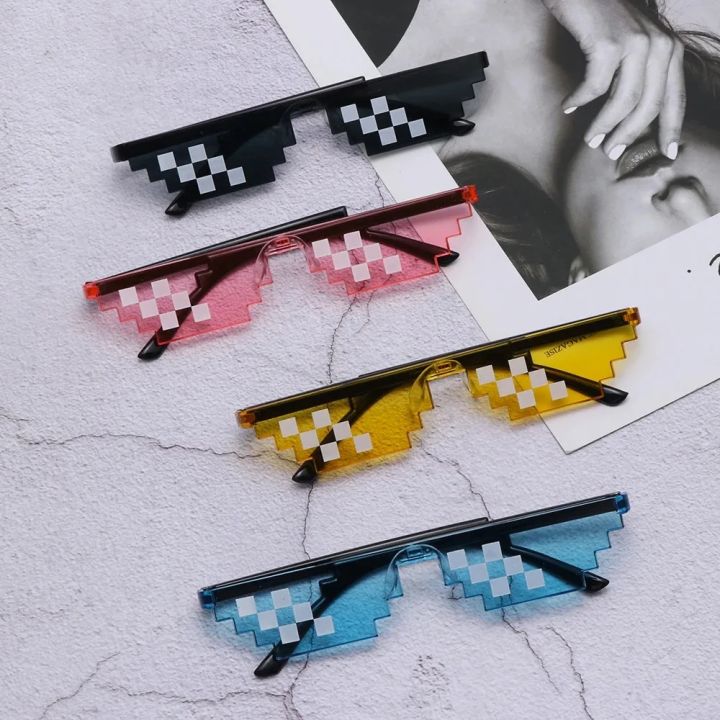 NEW%20Design%20Funny%20Mosaic%20Sunglasses%20Thug%20Life%20Sun%20Glasses%20Pixel%20Black%20Retro%20Gamer%20Robot%20Sunglasses%20Birthday%20Party%20Cosplay%20Favors%20-%20Image%206