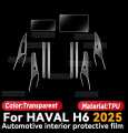 Haval H6 Facelift 2025 Interior PPF TPU Sheets Protective Film Waterproof and ScratchProof Premium Quality Imported. 