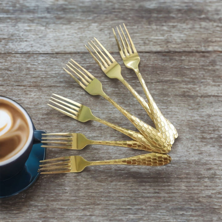 6-Piece%20Golden%20Stainless%20Steel%20Fork%20Set%20%E2%80%93%20Luxury%20Printed%20Design%20%7C%20Random%20Design%20-%20Image%204