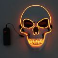 Halloween Horror Skull Mask LED Cold Light Mask LED Halloween Mask Cosplay Mask Halloween Party Decoration Luminous Skull Masks. 