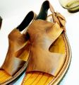 Kheri Peshawri chappal, plane Original leather sandal Nawab Kheri. 