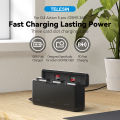 TELESIN 30W PD Fast Charger For OSMO 360 Action 5pro 3 Slots Battery Pocket Charging Box for OSMO Action 5pro 360.