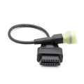 For KTM 6pin OBD2 Connector Motorcycle Motobike adapter cable OBD 2 Extension cable. 