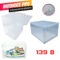 Open shoe box Tower box hard plastic box (slide cover). 