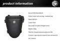 Multifunction Motorcycle Rear Seat Bag Waterproof Motorcycle Tail Bag Large Capacity Motocross Rider Shoulder Bag with Raincover.