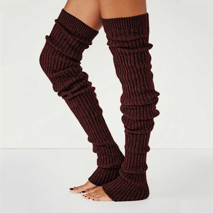 Women%20Winter%20Warm%20Leg%20Warmers%20Knee%20High%20Socks%20Girl%20Boot%20Topper%20Sock%20Warm%20Foot%20Cover%20Skinny%20Stockings%20Knitted%20Crochet%20Long%20Socks%20-%20Image%206
