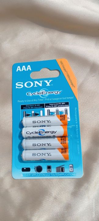 SONY Rechargeable AA 4 big cell(Clock and Toys Cells) 4 big charging ...