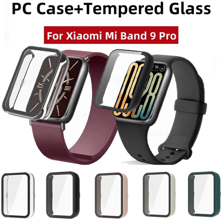 Screen Protector Case+Tempered Glass Film For Xiaomi Mi Band 9 Pro PC ...