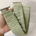 Retro Fashion Down Coat Waist Belt 5cm Wide Casual Pleated Stretch Waistband Buckle Solid Color Elastic Down Jacket Waistband.