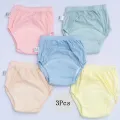 3pcs/lot Newborn Training Pants Cotton Thin Summer Baby Shorts Washable Boy Girls Cloth Diapers Reusable Nappies Infant Panties. 