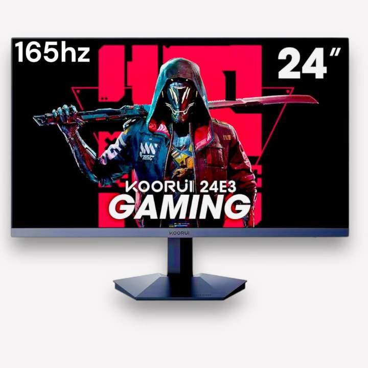 KOORUI 24" Gaming Monitor 165Hz, 1080p, 1ms, IPS, 99% sRGB Color Gamut, Adaptive Sync, Ultra Slim Frame.