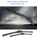 Car Wipers 13''-28'' Universal J-Type Natural High-Definition Silent Stable Durable Front Windshield Replacement Wipers.
