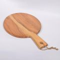 Round Wood Cutting Board with Handle for Chopping and Serving Charcuterie, Cheese, Pizza, Bread SULTAN'S EMPIRE. 