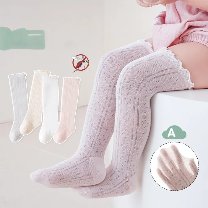 Summer%20Thin%20Baby%20Knee%20High%20Socks%20Anti%20Mosquito%20Breathable%20Mesh%20Seamless%20Ruffle%20Socks%20for%20Newborn%200-3Y%20Girls%20Boys%20Non-Slip%20Stocks%20-%20Image%204