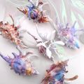 High Quality Plastic Wave Crab Claw Clips conch ocean design Shark Hair Clips Geometry High Ponytail Barrette Hairpin.