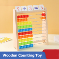 Wooden Counting Toy Abacus Montessori Education Math Toy Children Rainbow Counting Beads Addition Subtraction Operation Learning. 