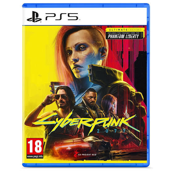 Cyberpunk 2077 Ultimate Edition Ps5 Dvd Disc Game  Slightly used game cyberpunk Ps5 without phantom liberty dlc