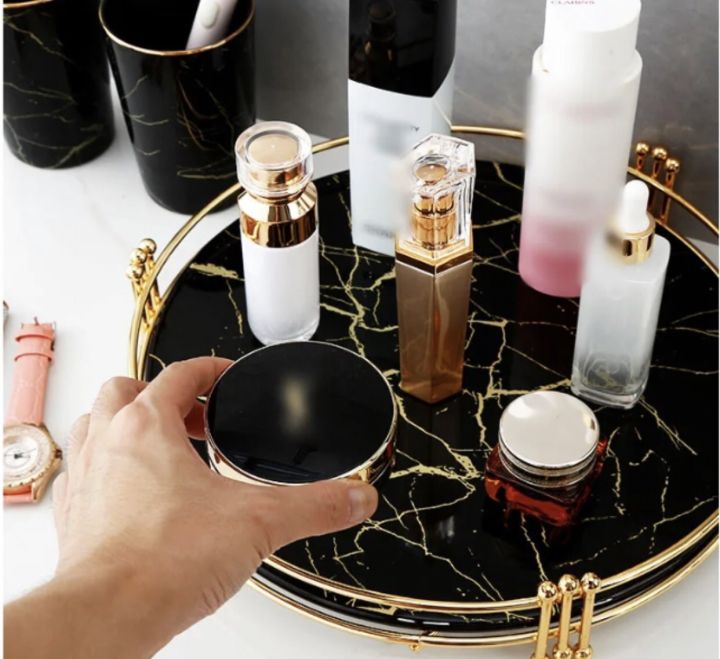 Makeup%20Organizer%20Tray,%20Decorative%20Vanity%20Tray,%20Round%20Cosmetic%20Storage%20for%20Jewelry,%20Makeup,%20Perfume,%20Decor%20and%20More%20-%20Image%205