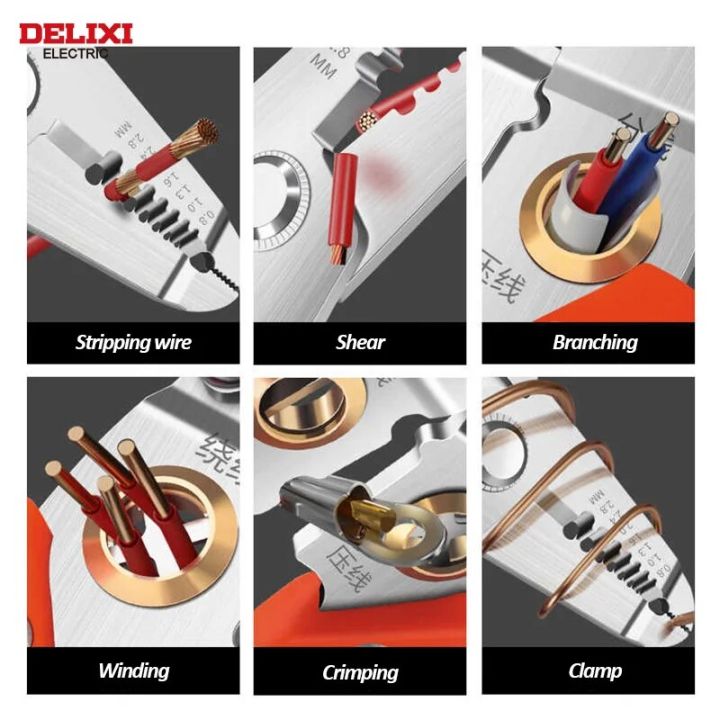 DELIXI%20ELECTRIC%20Wire%20Stripping%20Pliers%20Multifunctional%20Wire%20Splitting%20Pliers%207-Inch%20Electrician%20Special%20Pliers%20Wire%20Cutting%20Plier%20-%20Image%205