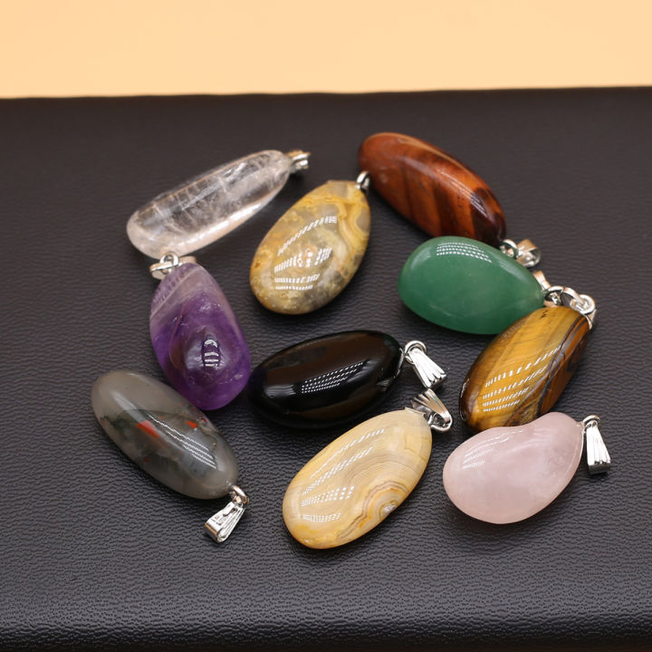 2/5/7pcs%20Natural%20Stone%20Crystals%20Pendant%20Amethyst%20Quartz%20Smooth%20Polished%20Gemstone%20Charms%20for%20Jewelry%20Making%20DIY%20Necklace%20Earrings%20-%20Image%206