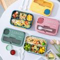 Compartment 1300ML Portable Lunch Box Kids Students Office Bento Box With Fork and Spoon Microwave Food Storage Container. 