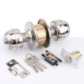 High quality simple installation stainless steel round copper ball lock cylinder door knob lock cylinder. 