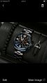 Luxury Black Stainless Steel Business Watch Deal For Men-Top Fashion Classic Round Dial Casual Watch+Natural Six Sided Oxyen Ston Nacklace+Black Natural Bead BracletFor Men/Boys Mens Fashion Watch Acessories Deal -Trendy Black Watch In Random Dial Design. 