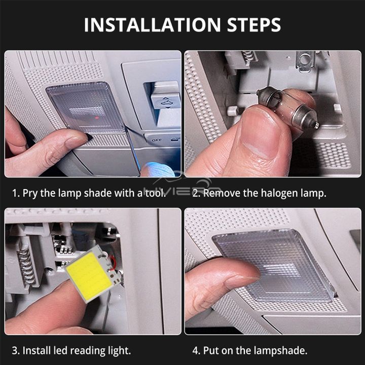 1/2/10PCS%20Cob%2016%2024%2036%2048SMD%20White%20Reading%20Lamp%20Led%20T10%20Car%20Parking%20Bulb%20Auto%20Interior%20Panel%20Light%20Festoon%20License%20Plate%20Light%20-%20Image%205