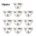 EXPRESS DEALS HUB 10 Pair Magnetic Clasps Heart Shaped Magnet Converter Jewelry Clasps Locking Clasps for DIY Bracelet Necklace Jewelry Making Silver gold black. 