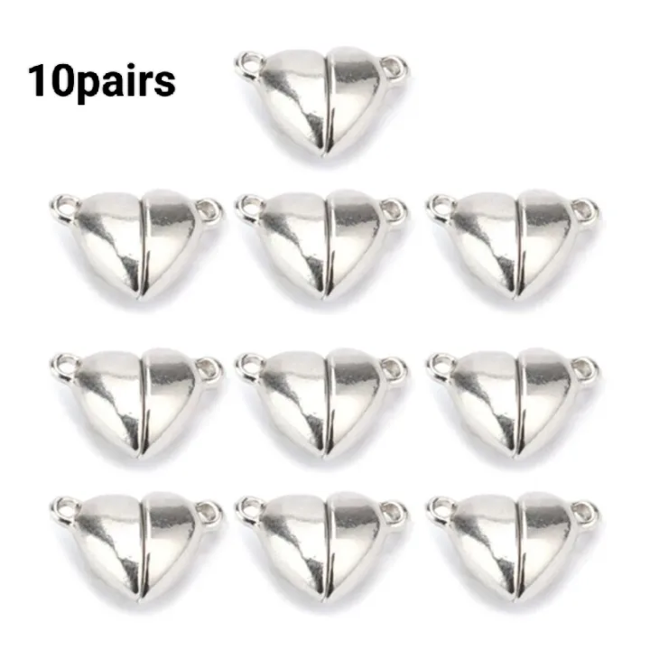 EXPRESS%20DEALS%20HUB%2010%20Pair%20Magnetic%20Clasps%20Heart%20Shaped%20Magnet%20Converter%20Jewelry%20Clasps%20Locking%20Clasps%20for%20DIY%20Bracelet%20Necklace%20Jewelry%20Making%20Silver%20gold%20black%20-%20Image%206