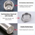 316 Stainless Steel Insulated Water Bottle Bike Water Bottle with Steel Lid & Flex Handle, BPA-Free, Leakproof, Portable Sp.