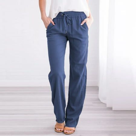 Casual%20Elastic%20Linen%20Straight%20Cotton%20Pant%20for%20Women%20-%20Image%206